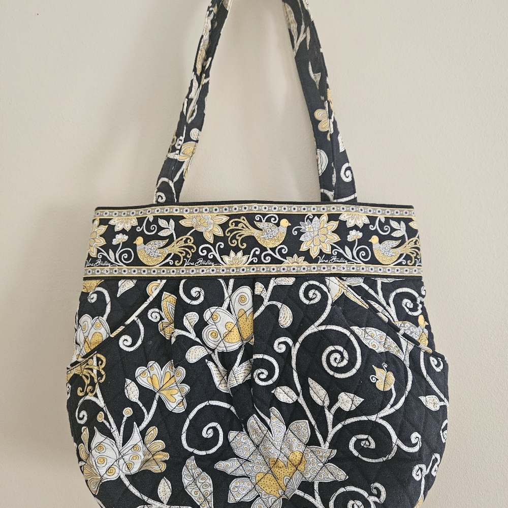 Vera Bradley Women's Nature Inspired Tote Bag With Birds And Flowers